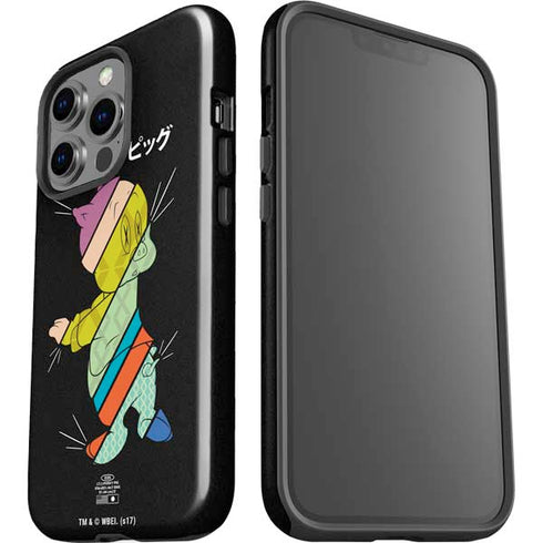 Looney Tunes Porky Pig Sliced Juxtapose iPhone 15 Pro Impact Case